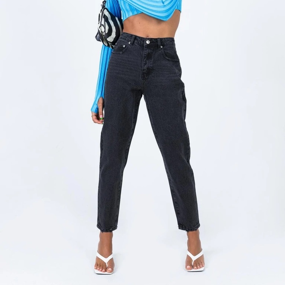Black Princess Polly Straight Leg Jeans